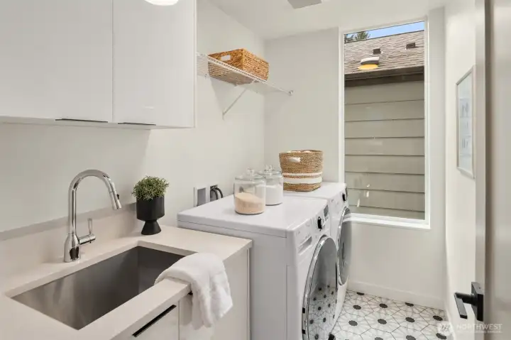 laundry on second floor