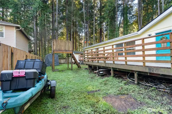 Fenced in yard