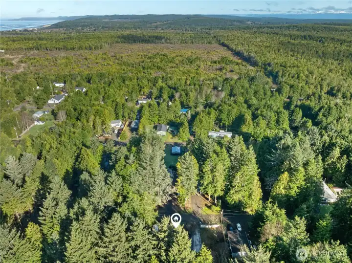 View to north of home