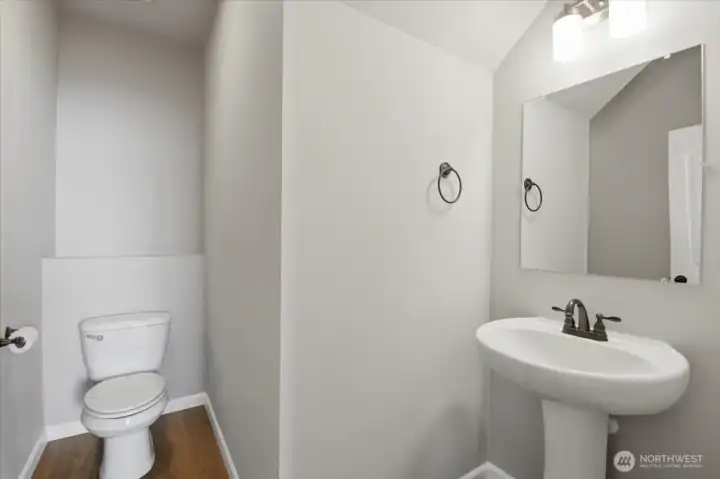 Half bathroom on the main floor.