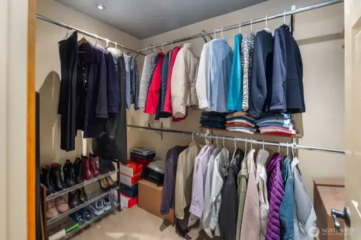 Primary walk-in closet