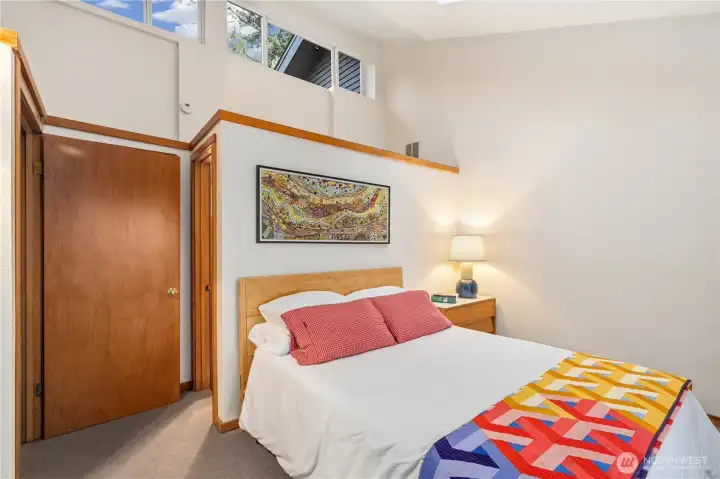 ADU Bedroom with lake views