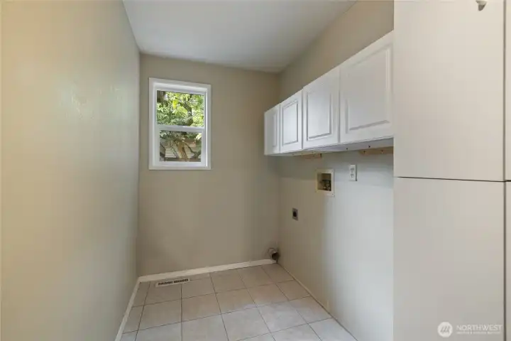 UTILITY ROOM BETWEEN THE GARAGE AND KITCHEN