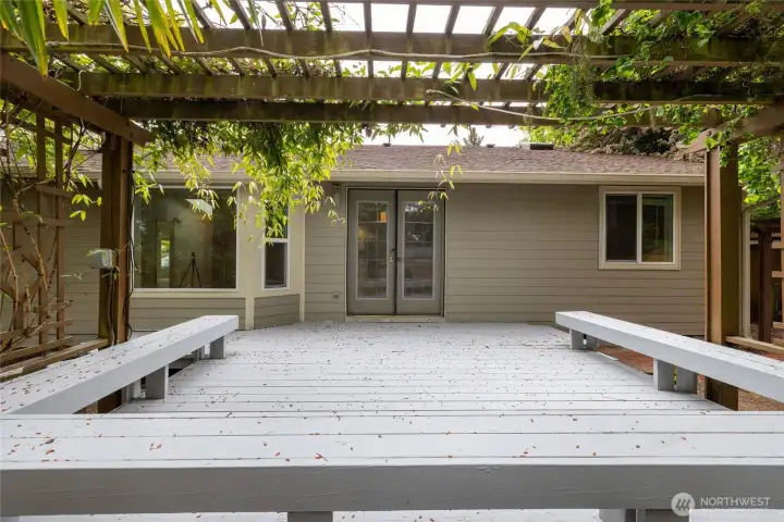 Main deck off the living/dining area
