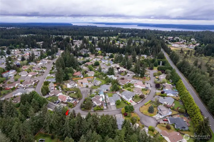 BIRDS EYE VIEW OF THE NEIGHBORHOOD AND SURROUNDINGS