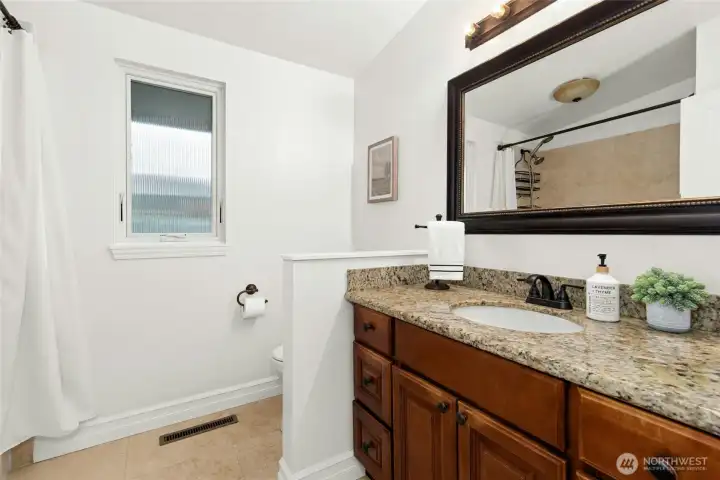 updated main floor bathroom