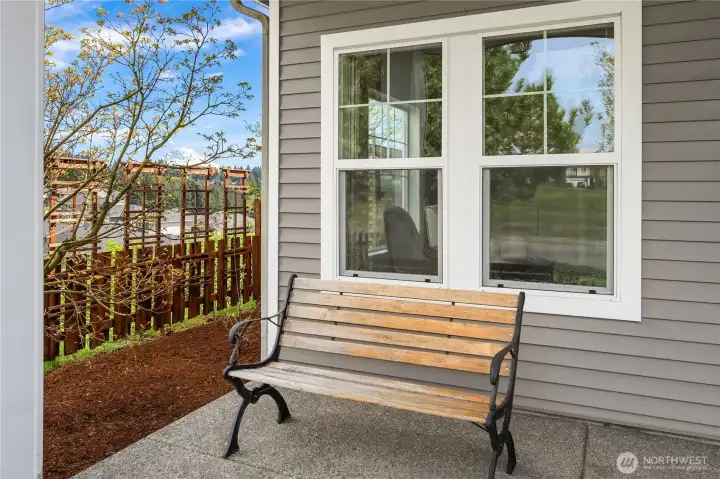 Welcoming covered front porch