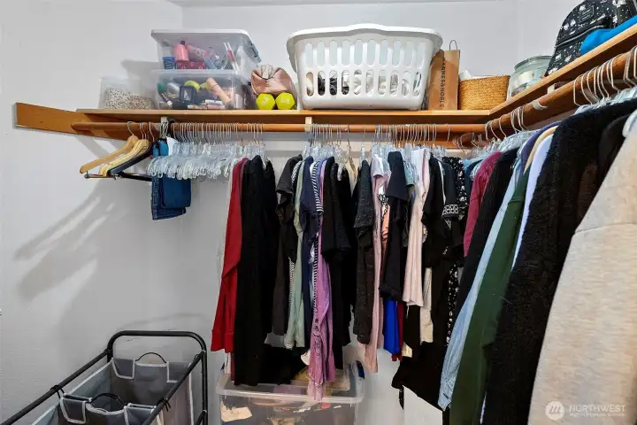 Primary with walk in closet