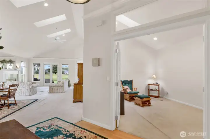 The 2nd Bedroom, with French Doors off the foyer, offers a flex space--a home office, guest room, or creative studio. The 2nd Bedroom, with French Doors off the foyer, offers a flex space--a home office, guest room, or creative studio.