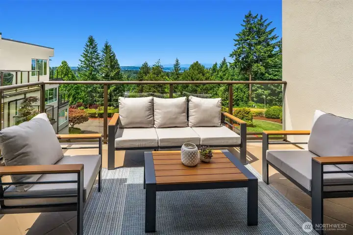 Largest deck of 3 - located off living room