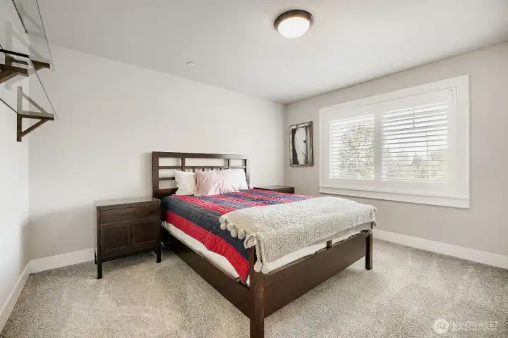 An upstairs bedroom. An upstairs bedroom.