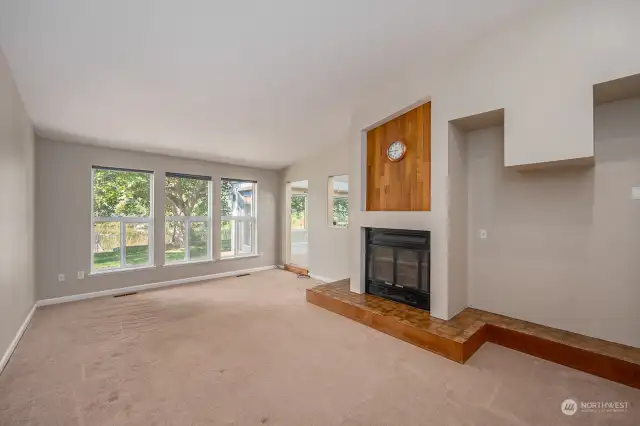 Living Room with Fireplace