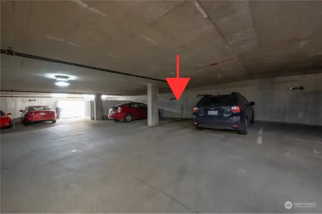 Secure, deisgnated parking in the garage ensures peace of mind and convenience.