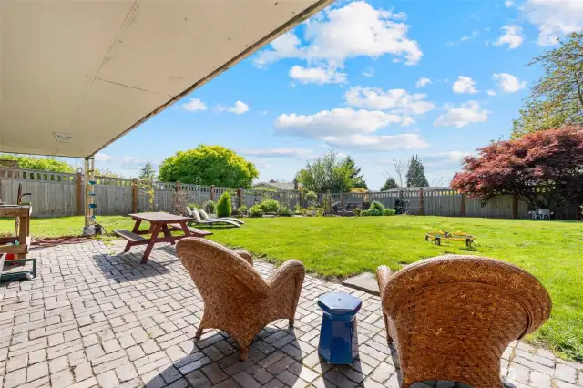 Lower level patio
