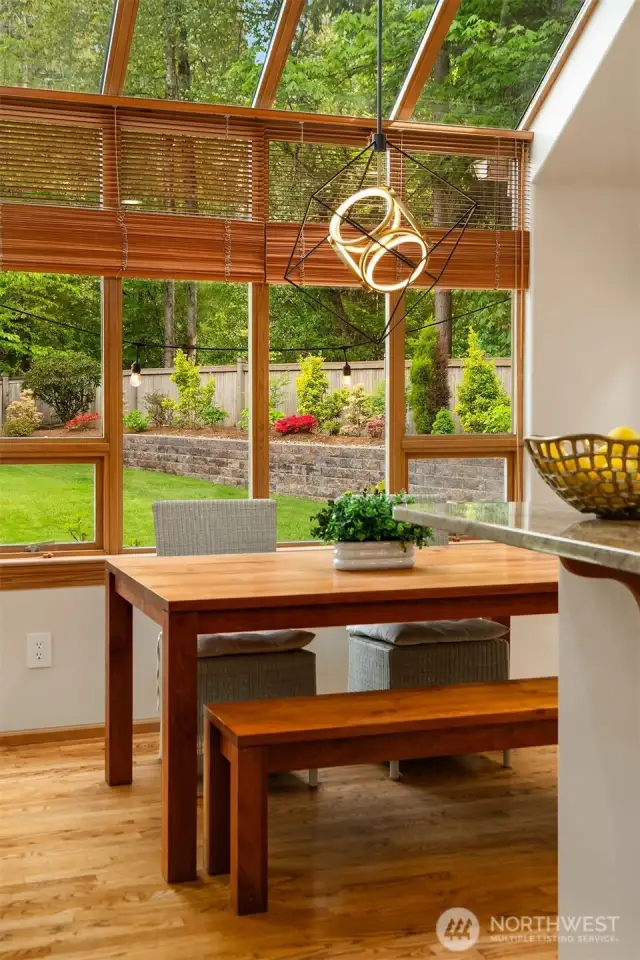 Don’t miss the stunning new light fixture!