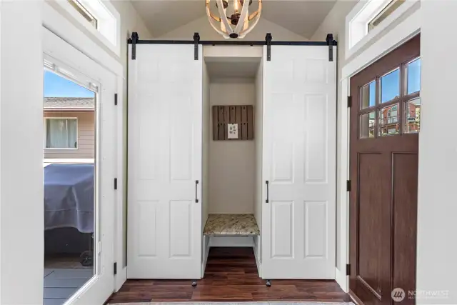 Main floor entry