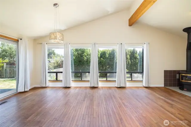 Perfect space for hosting a gathering, reading a book, or enjoying the natural surroundings.