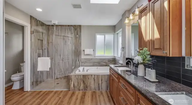 Luxurious Primary Bath.