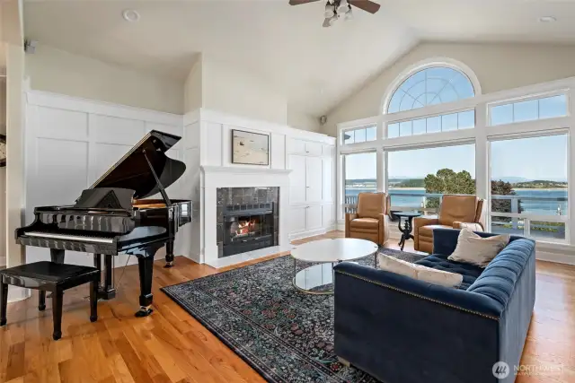 Relax by the fire on cooler nights and enjoy.