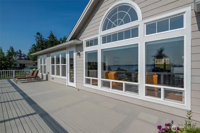 Imagine the possibilities on this expansive deck!