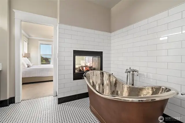 Imagine soaking your cares away in this amazing tub.