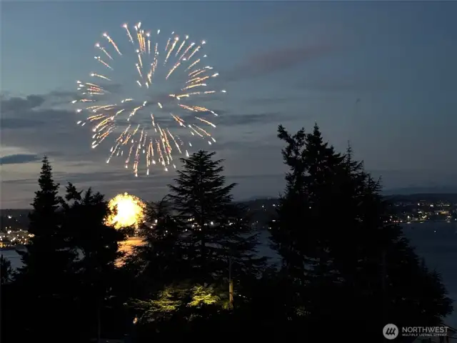 Don't forget the holiday fireworks! The perfect place to watch the magic.