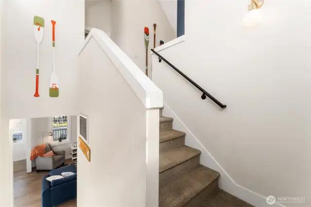View 1 of staircase.
