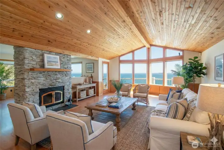 Living Room virtually staged