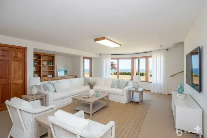 Family Room Virtually Staged