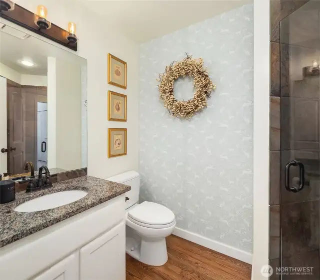 3/4 bathroom on main level