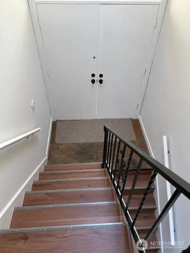 Front door from inside