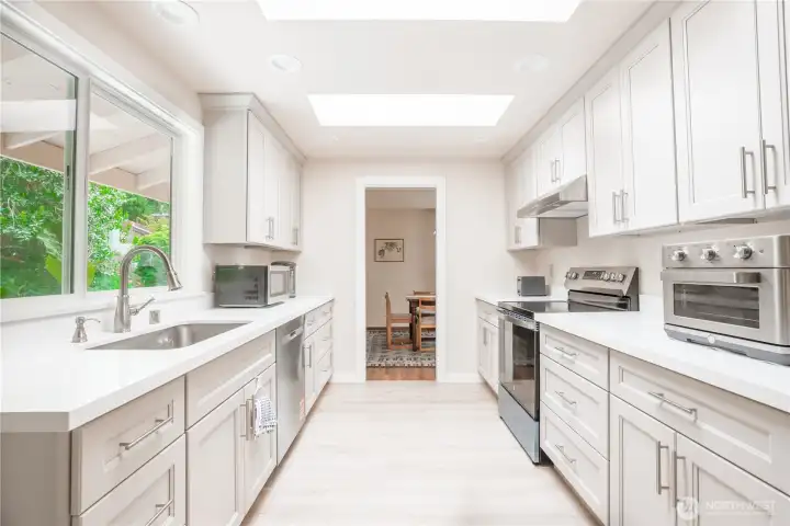 Kitchen with new cabinets
