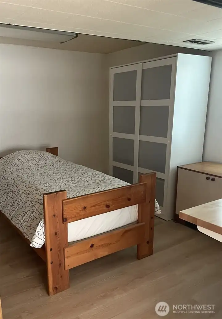 Downstairs - guest bed