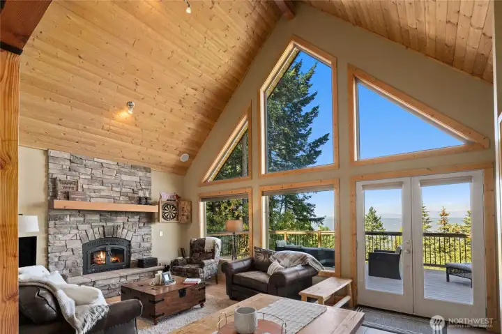 Natural light floods the room.