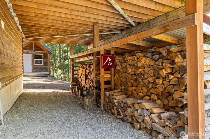 Covered storage.