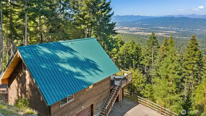 Back of cabin.