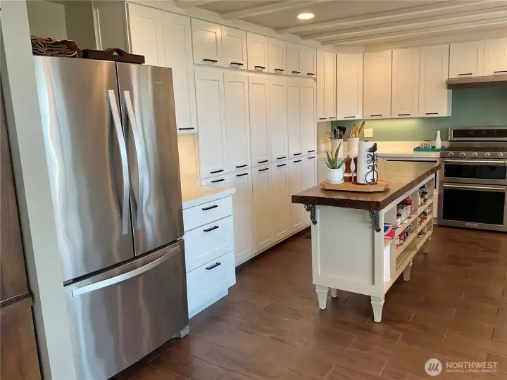 Kitchen with thoughtfully designed storage.