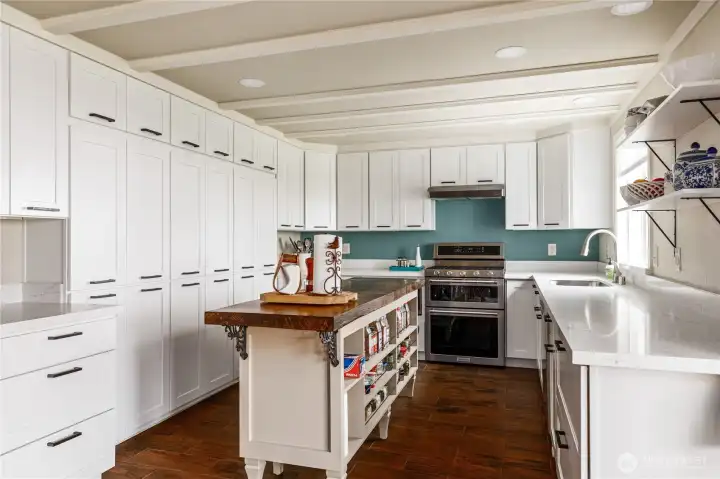 Kitchen with thoughtfully designed storage.