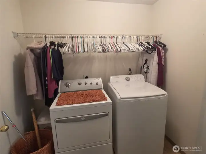 Laundry Room also has closet for more storage
