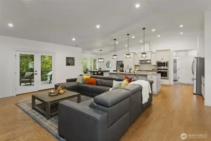 Open concept living.