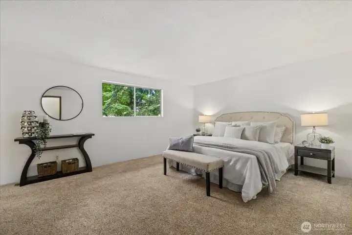 Large Master Suite with 3/4 bath