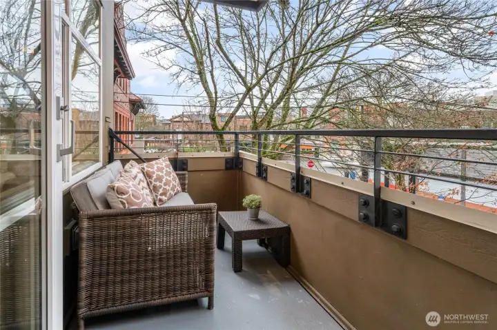 Step outside to your private balcony for a quiet moment with your morning coffee as the city comes to life around you.