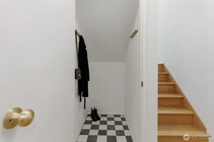 Entry storage and coat closet