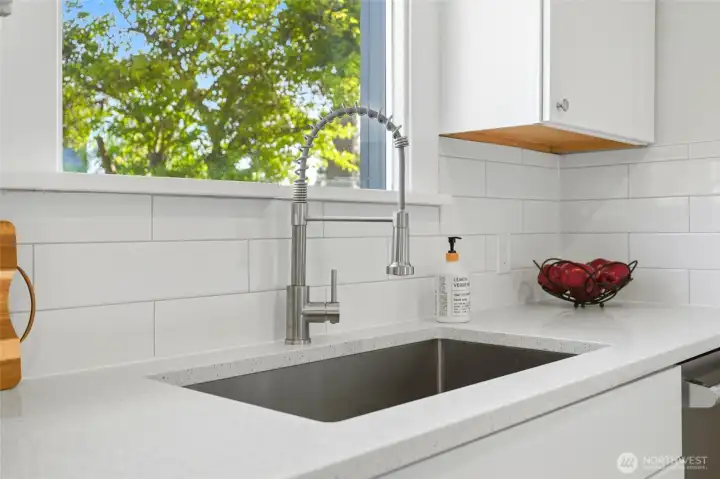 Quartz Counters & Designer Faucet Quartz Counters & Designer Faucet