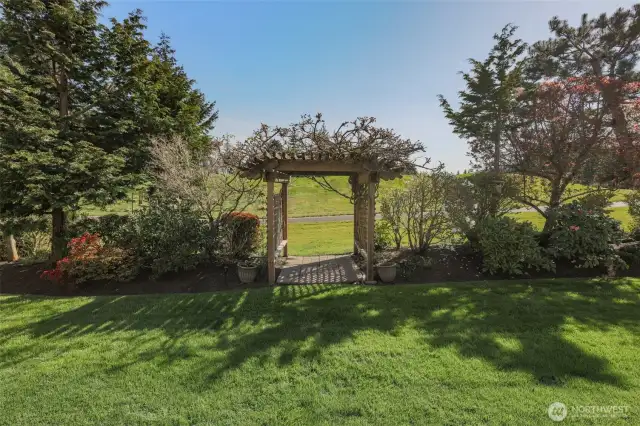 Arbor With Golf Course View