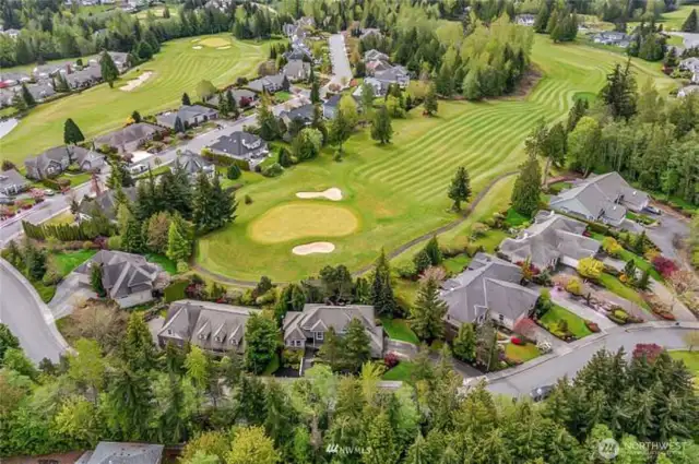 Aerial View of the Golf Course at It's Best.