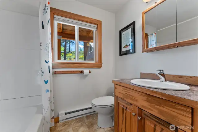 Guest Bathroom off the Laundry/Kitchen area