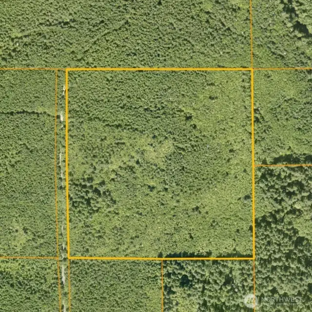 Note: The property lines on this photo are not survey accurate, and not intended to be used in place of a actual survey or survey document.