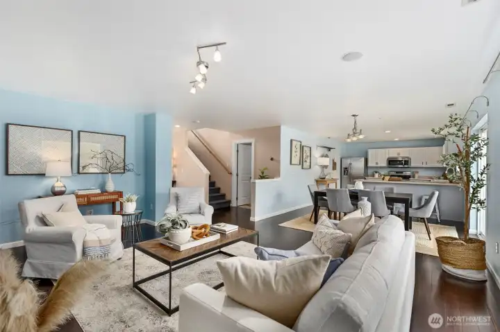 Spacious Family room.