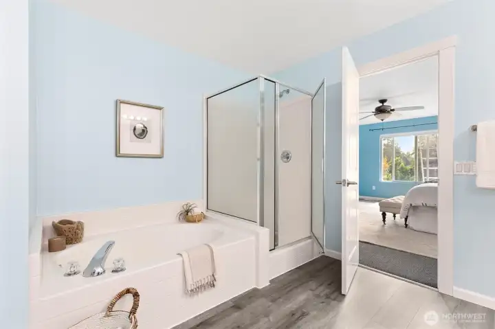 Primary bathroom.